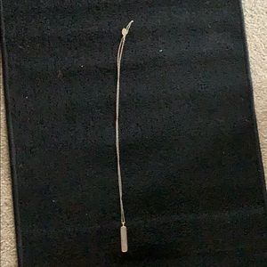 Necklace gold finish longer with a pendent at end